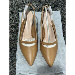 Tan Sling back Heel Size 7